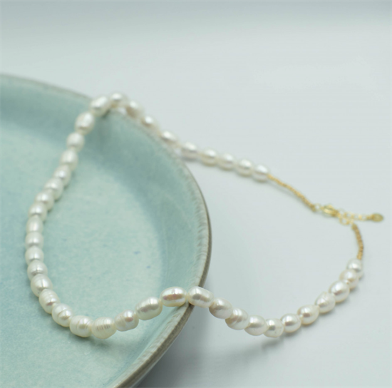 Smykish Halskæde - Pearl Necklace mellem-stor, Multi